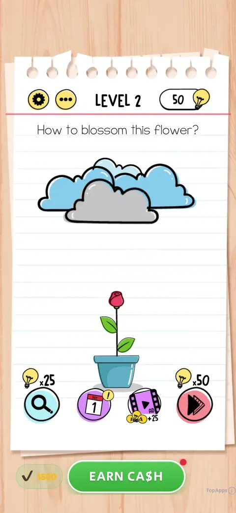 Gameplay screen from Brain Test