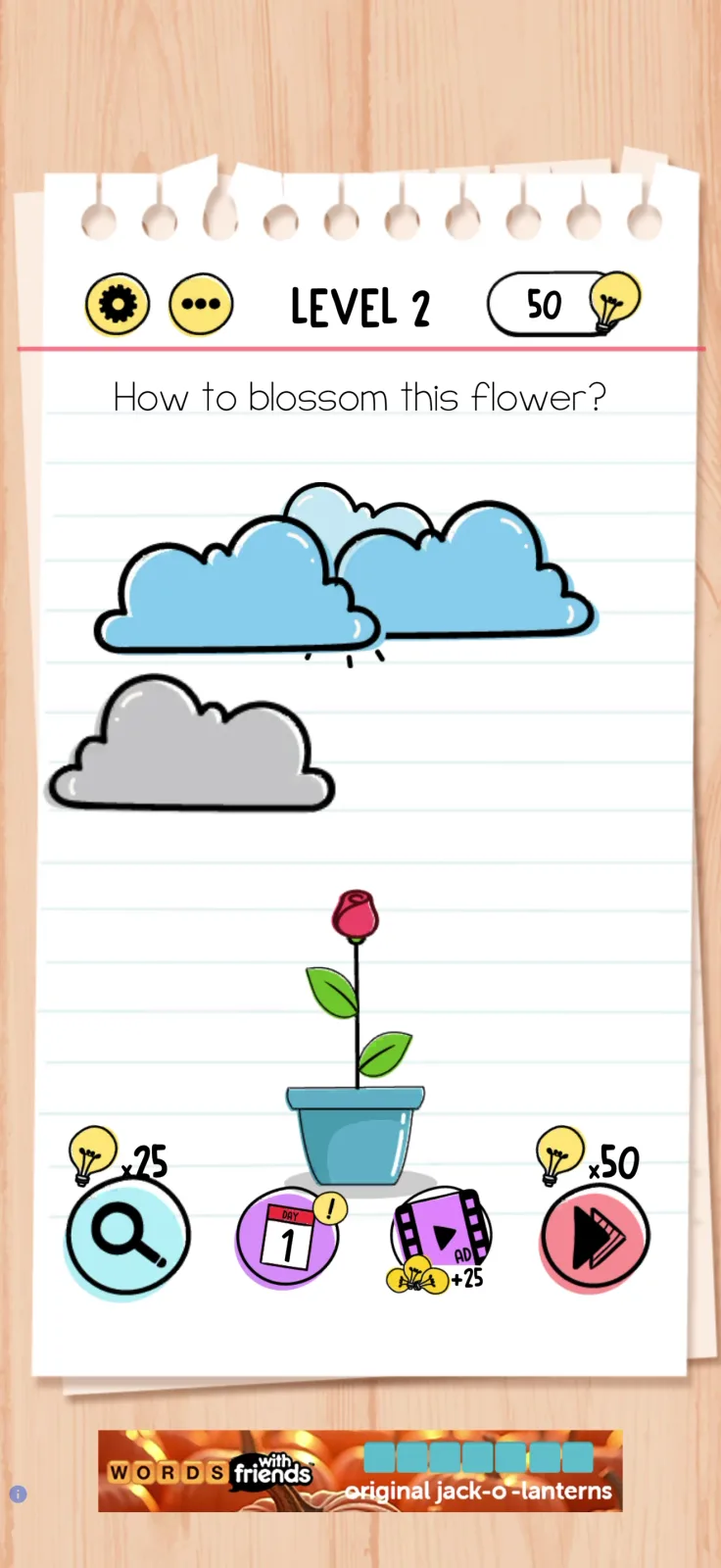 Gameplay screen from Brain Test