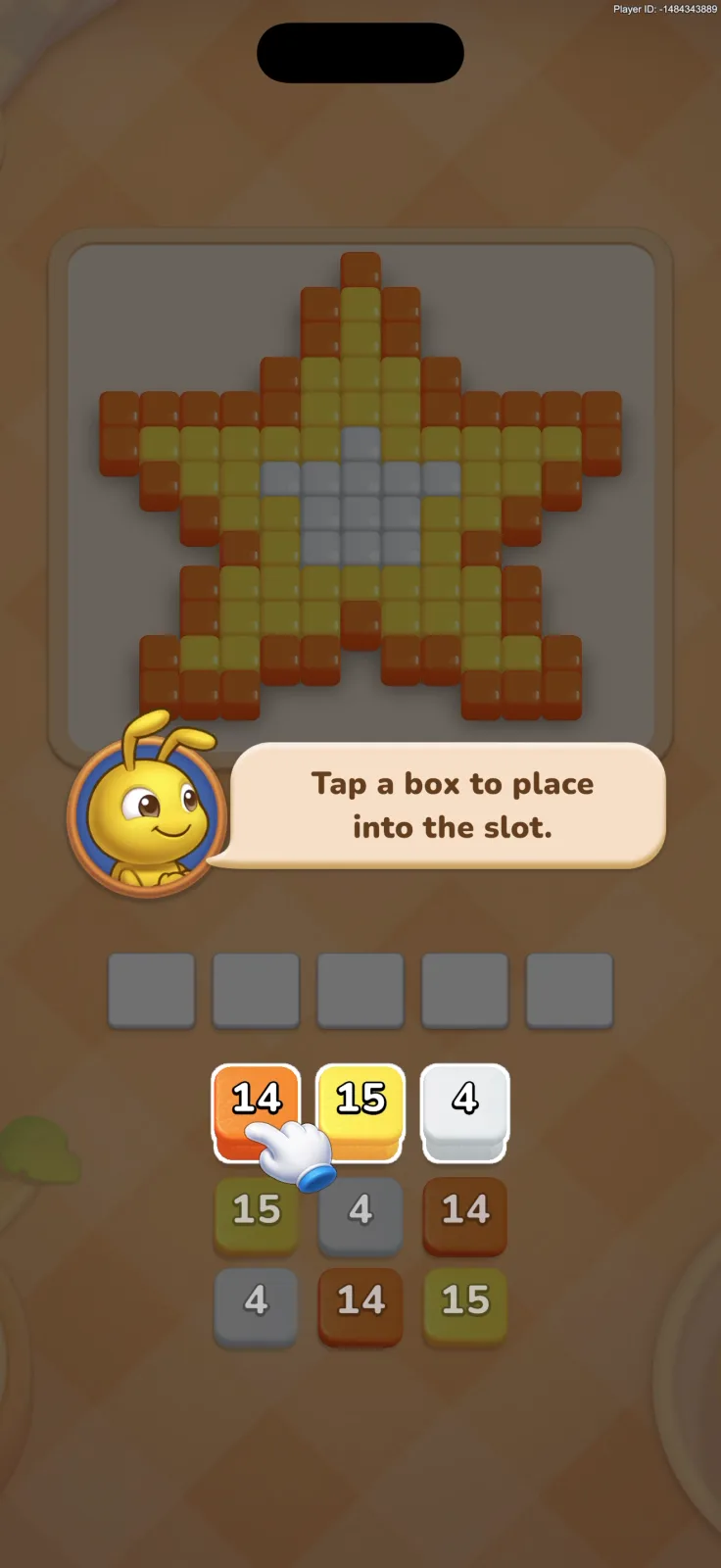 Tutorial screen from Colony Flow!