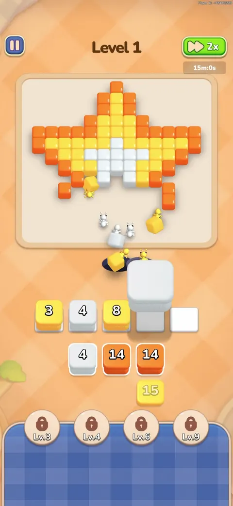 Gameplay screen from Colony Flow!