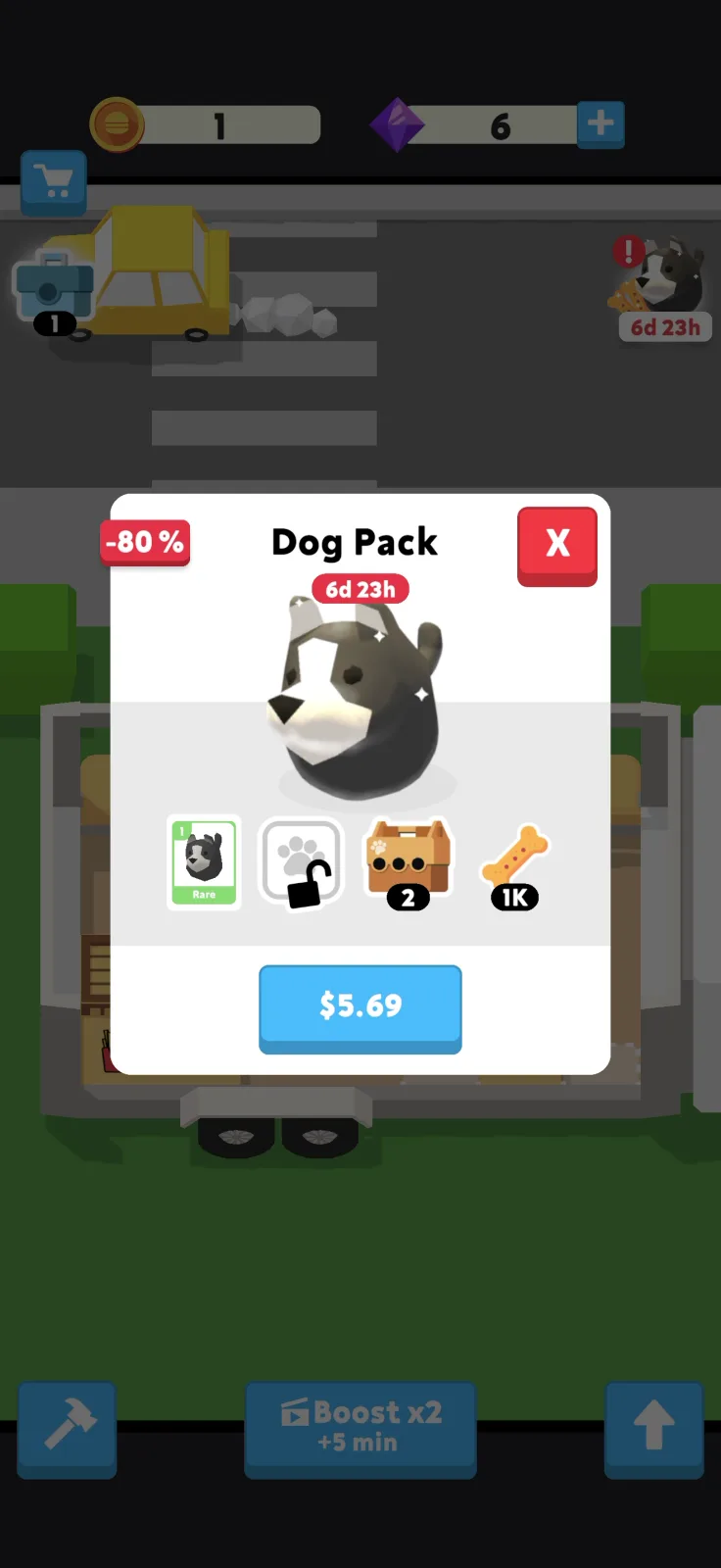 Offers screen from Eatventure