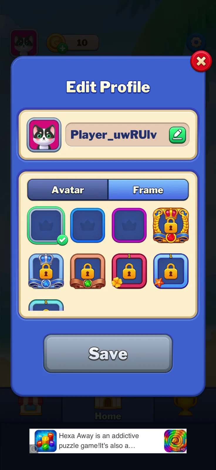 Cosmetics screen from Find Differences