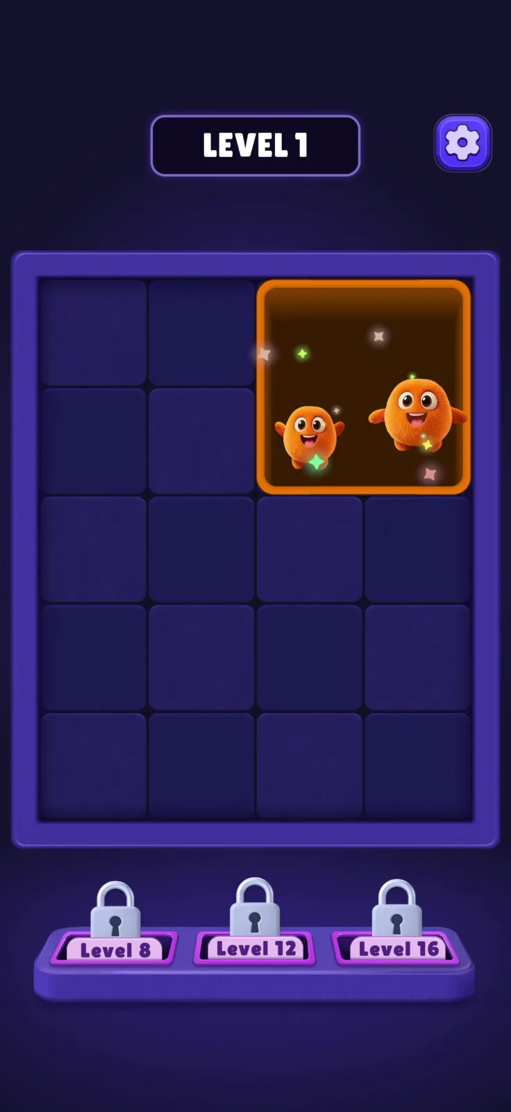Gameplay screen from Fluffy Drop