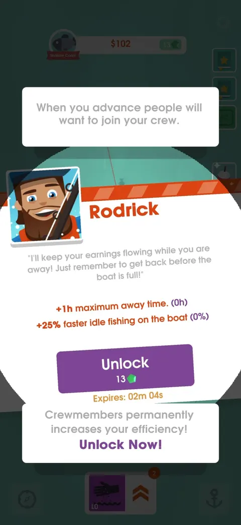 Offers screen from Hooked Inc