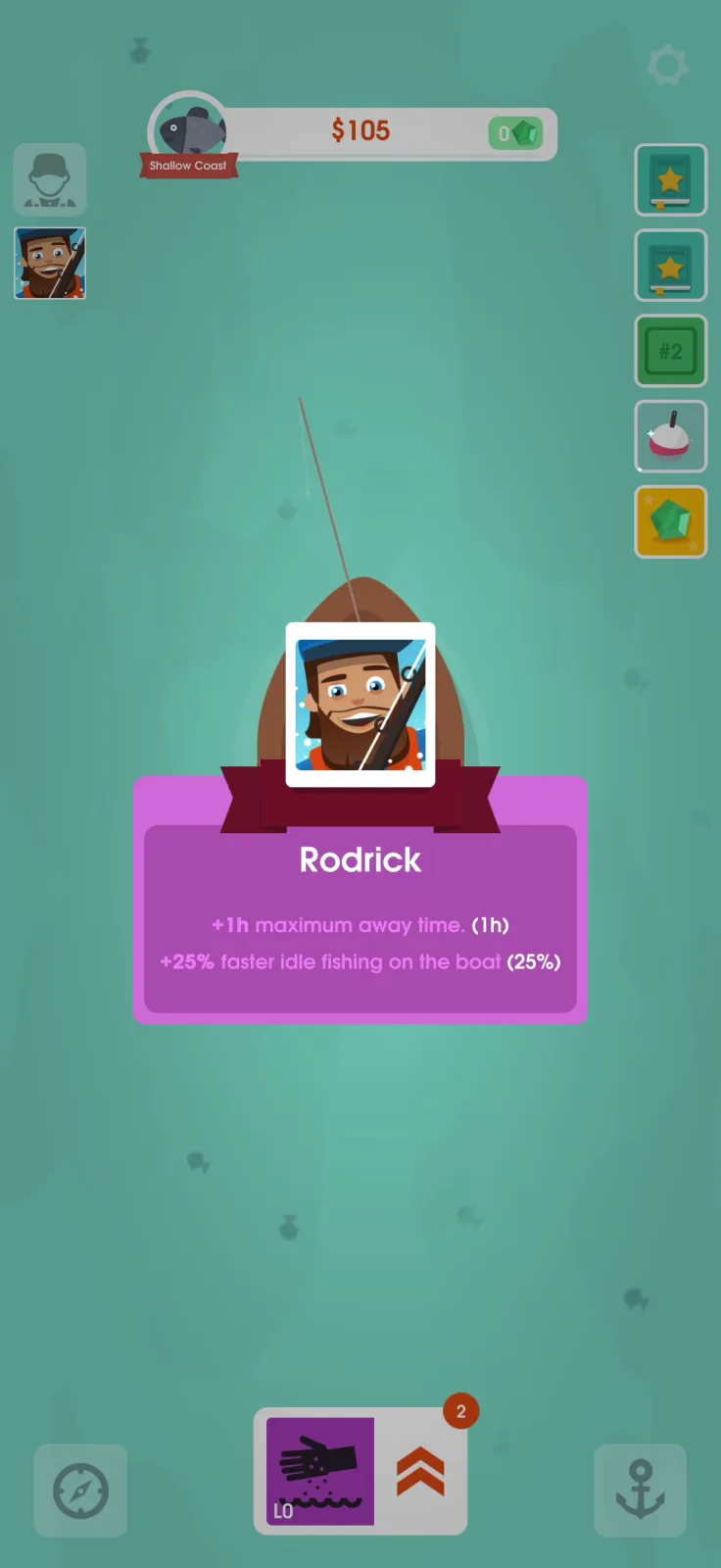 Character selection screen from Hooked Inc