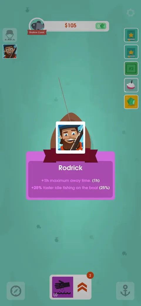 Character selection screen from Hooked Inc