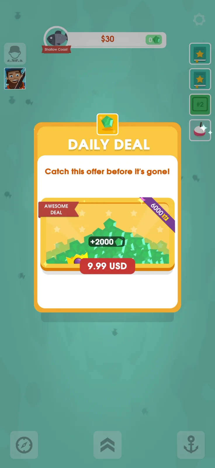 Offers screen from Hooked Inc