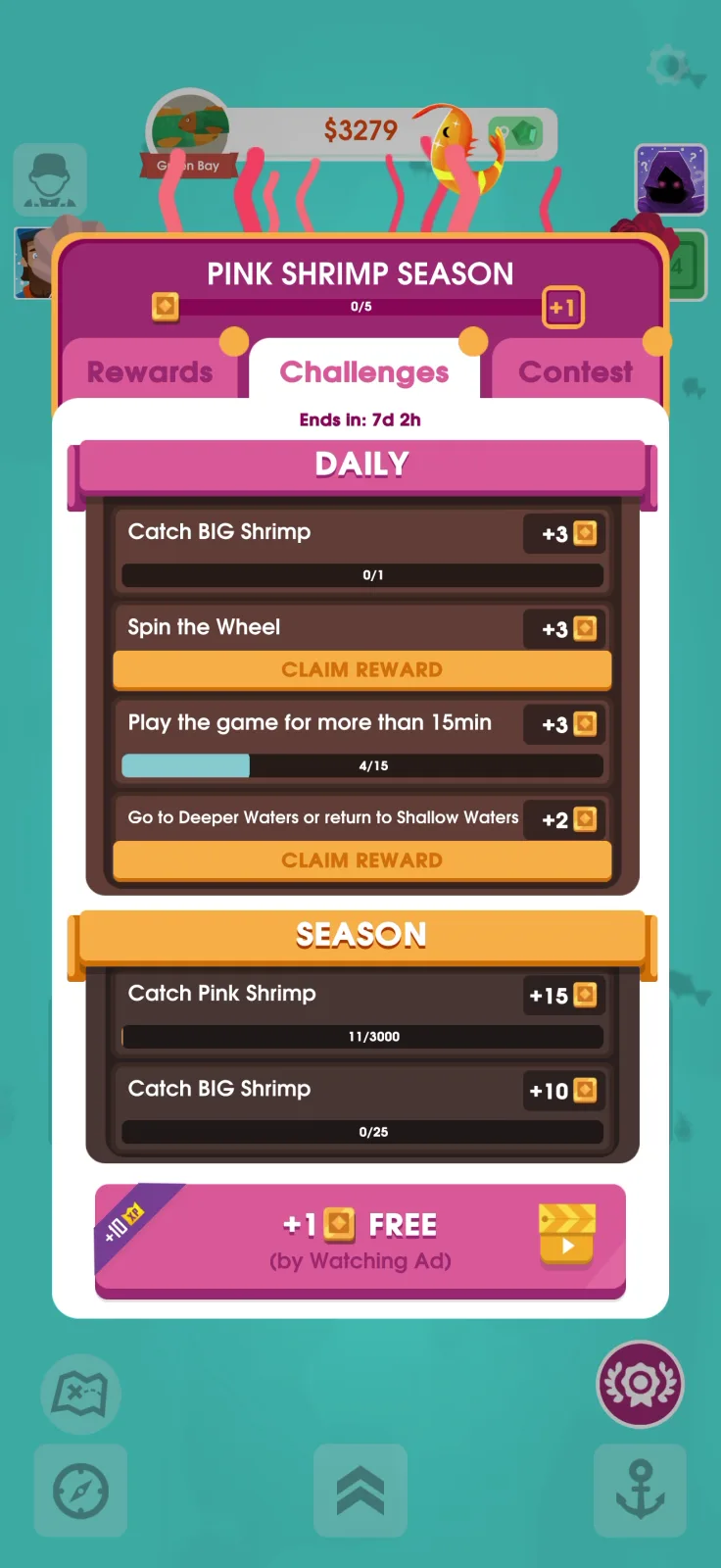 Missions screen from Hooked Inc