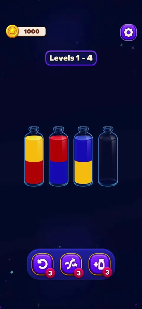 Gameplay screen from Magic Sort!