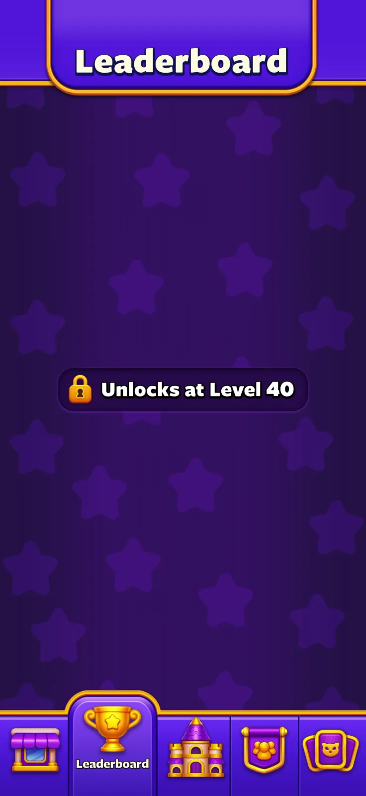 Leaderboards screen from Magic Sort!