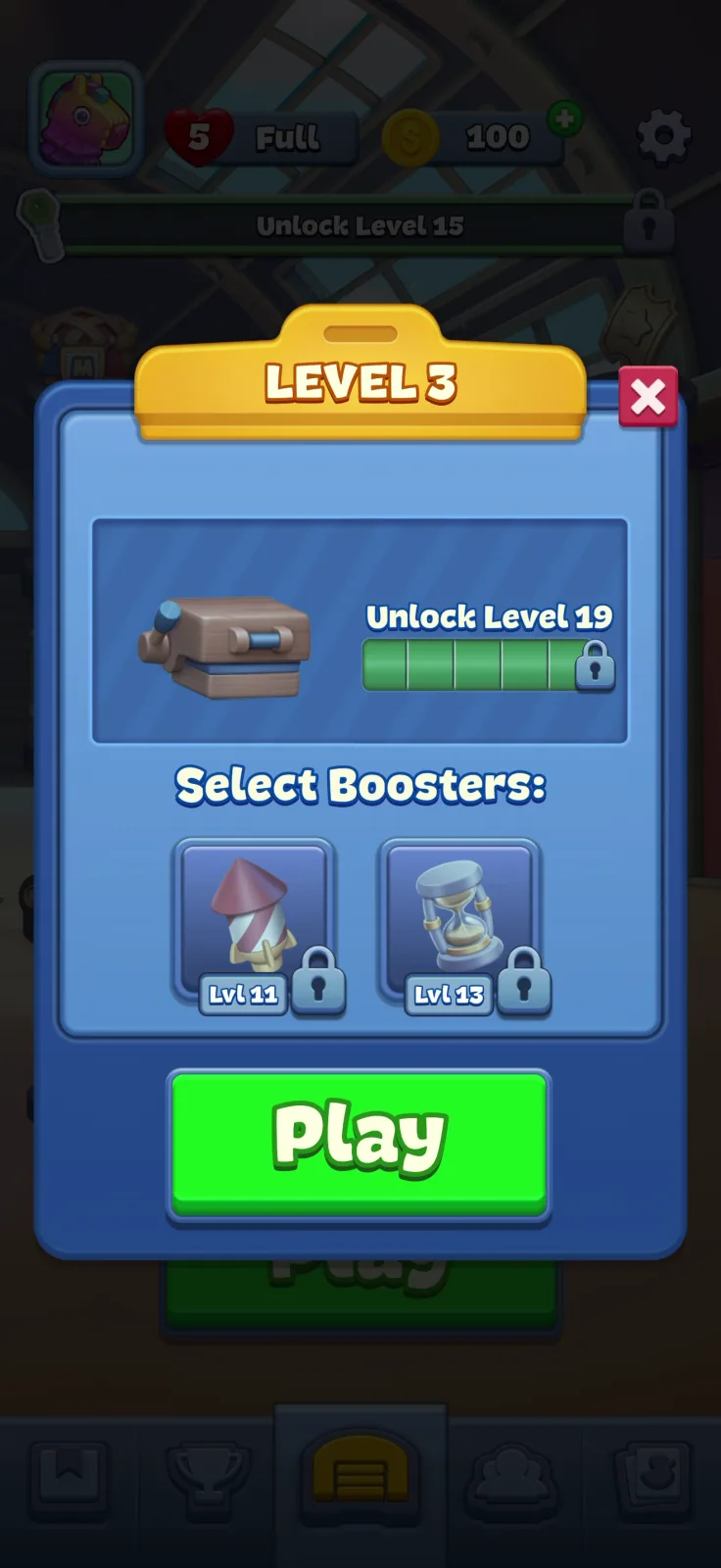 Loadout screen from Match Factory
