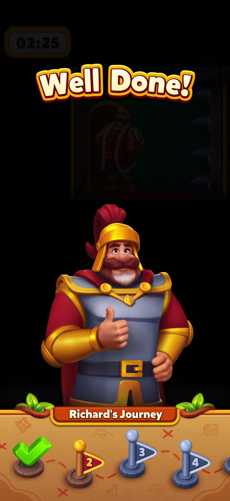 Victory screen from Royal Kingdom