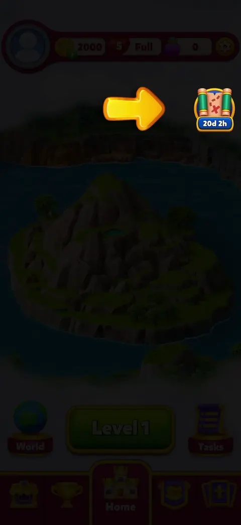 Tutorial screen from Royal Kingdom