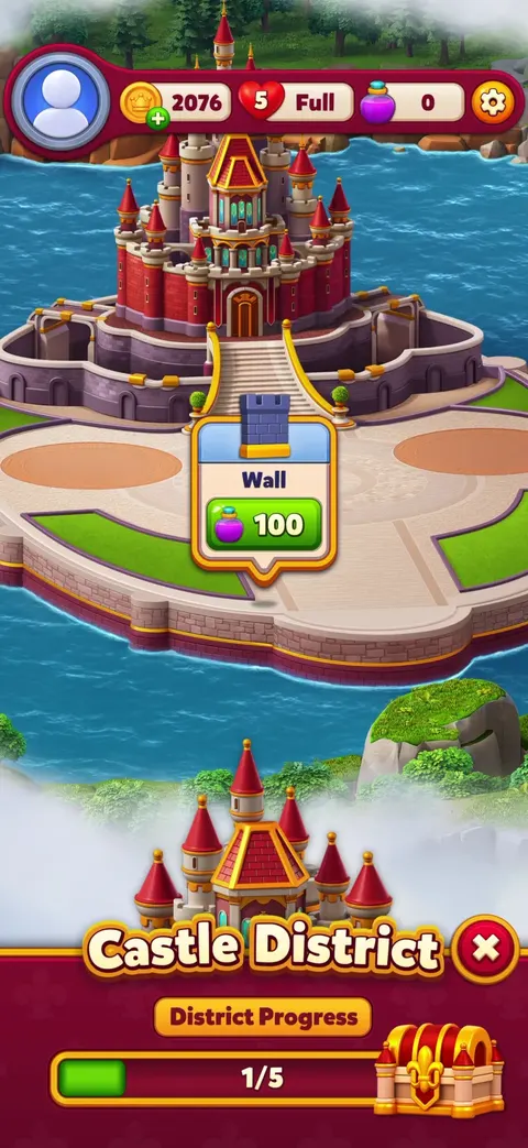 Royal Kingdom — Home screen