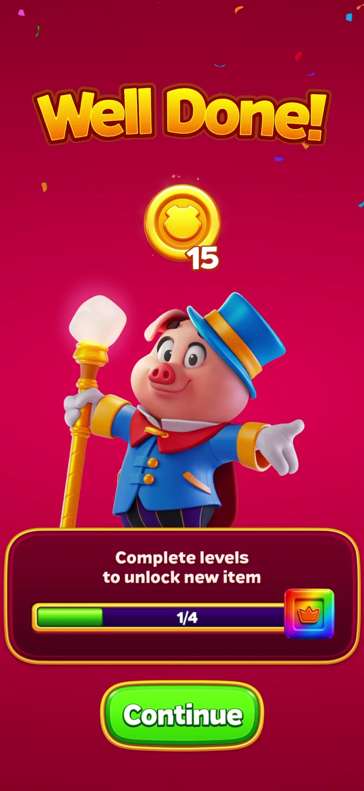 Victory screen from Royal Smash