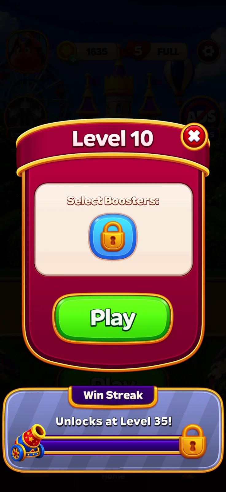 Loadout screen from Royal Smash