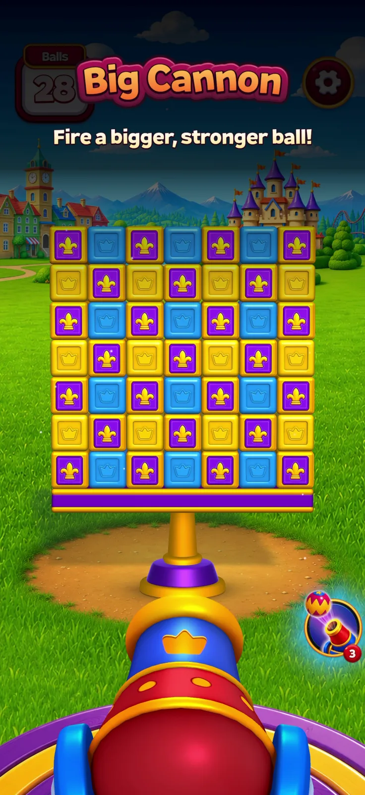 Tutorial screen from Royal Smash