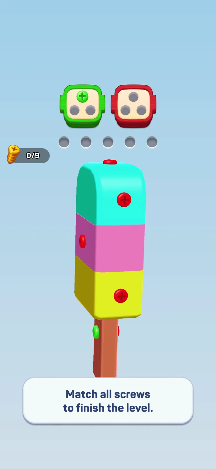 Tutorial screen from Screwdom