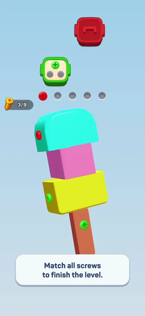 Tutorial screen from Screwdom