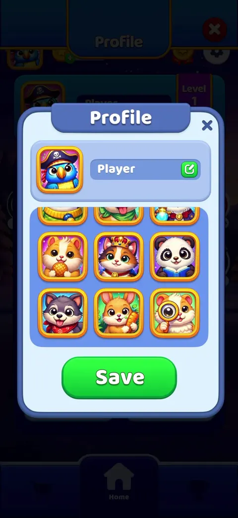 Account & login screen from Search It