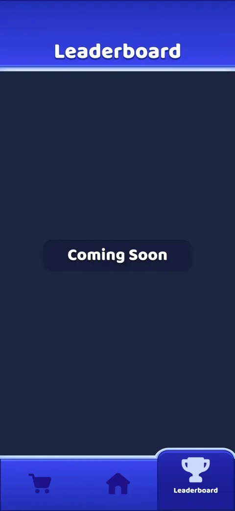 Leaderboards screen from Search It