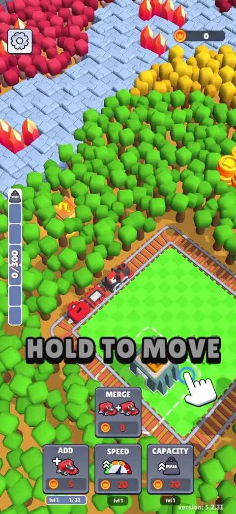 Tutorial screen from Train Miner