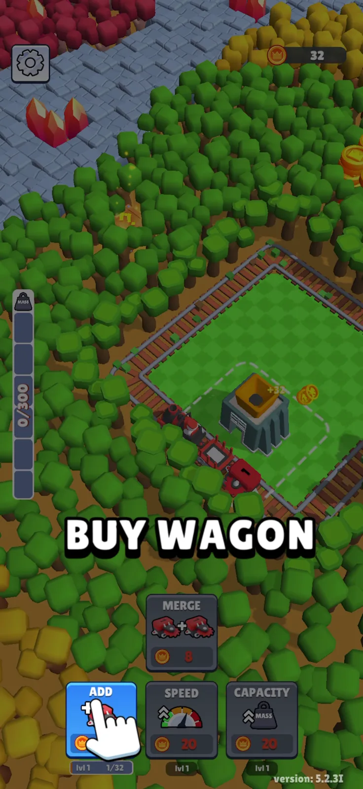 Tutorial screen from Train Miner