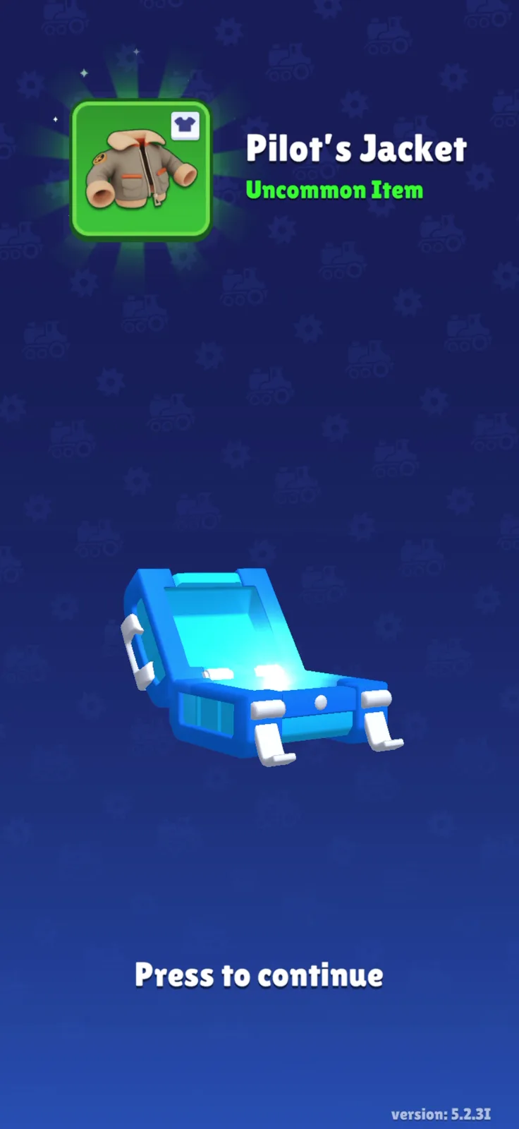 Gacha / loot box screen from Train Miner