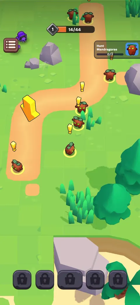Gameplay screen from XP Hero