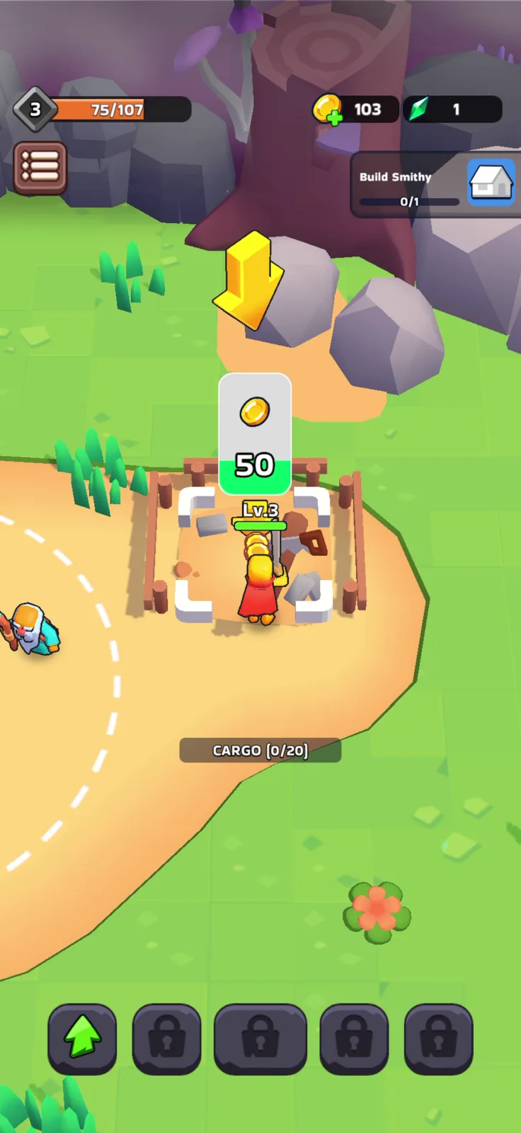 Gameplay screen from XP Hero