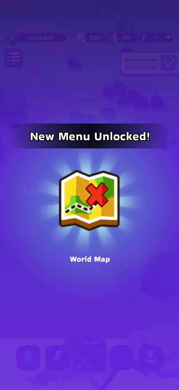 Tutorial screen from XP Hero