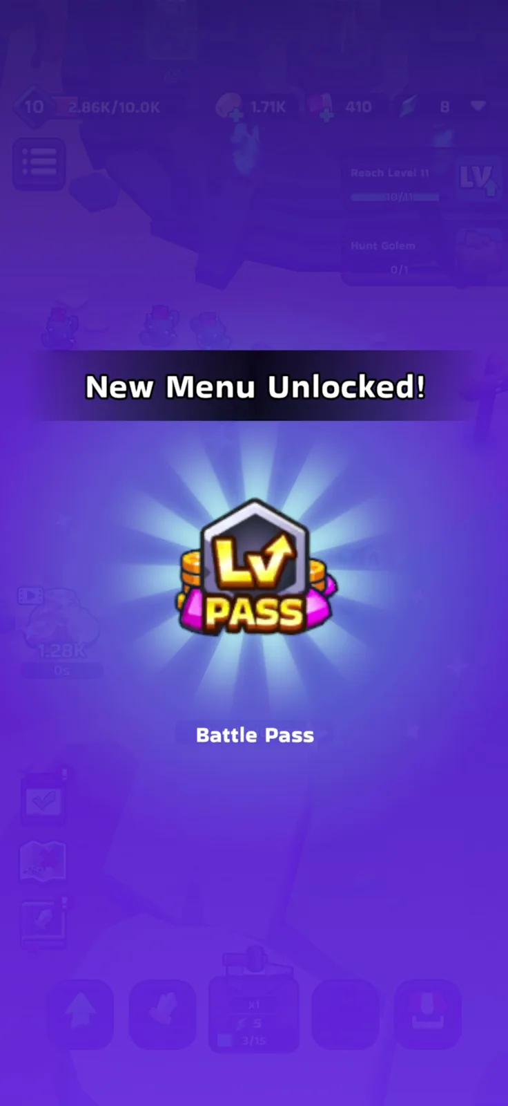 Tutorial screen from XP Hero